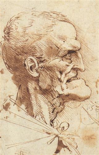 Grotesque Profile by Leonardo da Vinci