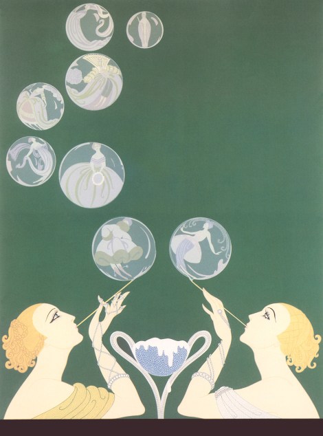 The bubbles by Erte