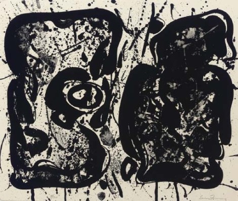 Dark egg (lembark  l22) by  Sam Francis