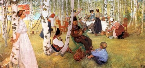 Carl Larsson - Breakfast in the Open