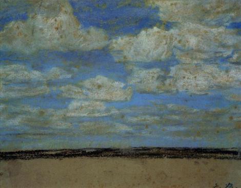Fine weather on the estuary by Eugène Boudin