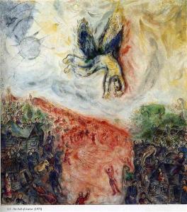 The fall of Icarus by Marc Chagal