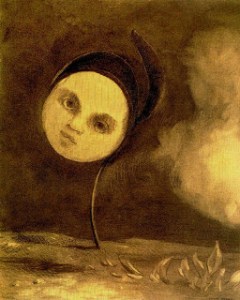 Head on a stem by Odilon Redon