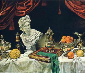 Still Life with silverware © Giorgio de Chirico