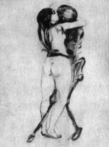 Girl and Death by Edward Munch