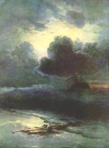 Thunderstorm by Ivan Aivazovsky