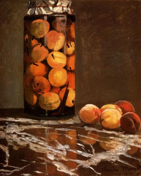 Jar of Peaches by Claude Monet
