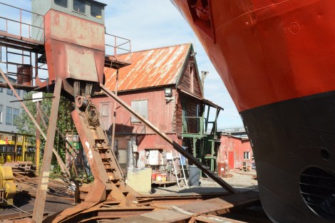 There is still an old shipyard in Tromsø