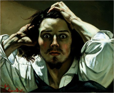 The desperate man (self portrait) by Gustave Courbet