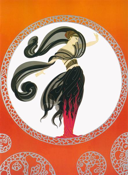 Flames of love by Erte