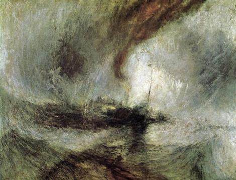  Storm Seam Boat Off A Harbour's Mouth Making Signals In Shallow Water, And Going By The Lead by William Turner