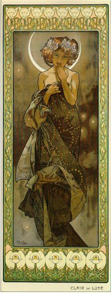 Claire de lune by Alphonse Mucha